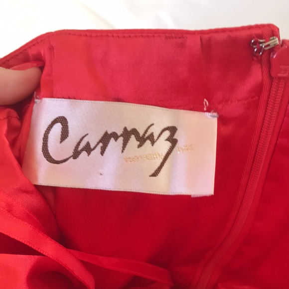 Strapless Elegant Red Dress - Picture 2 of 5